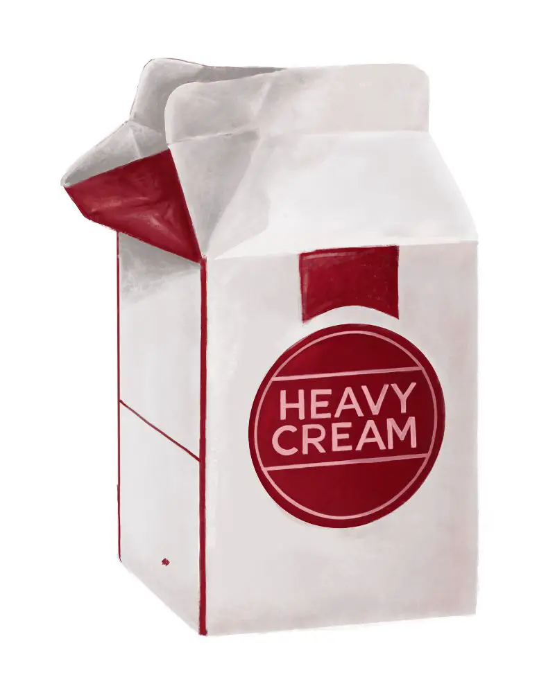store heavy cream